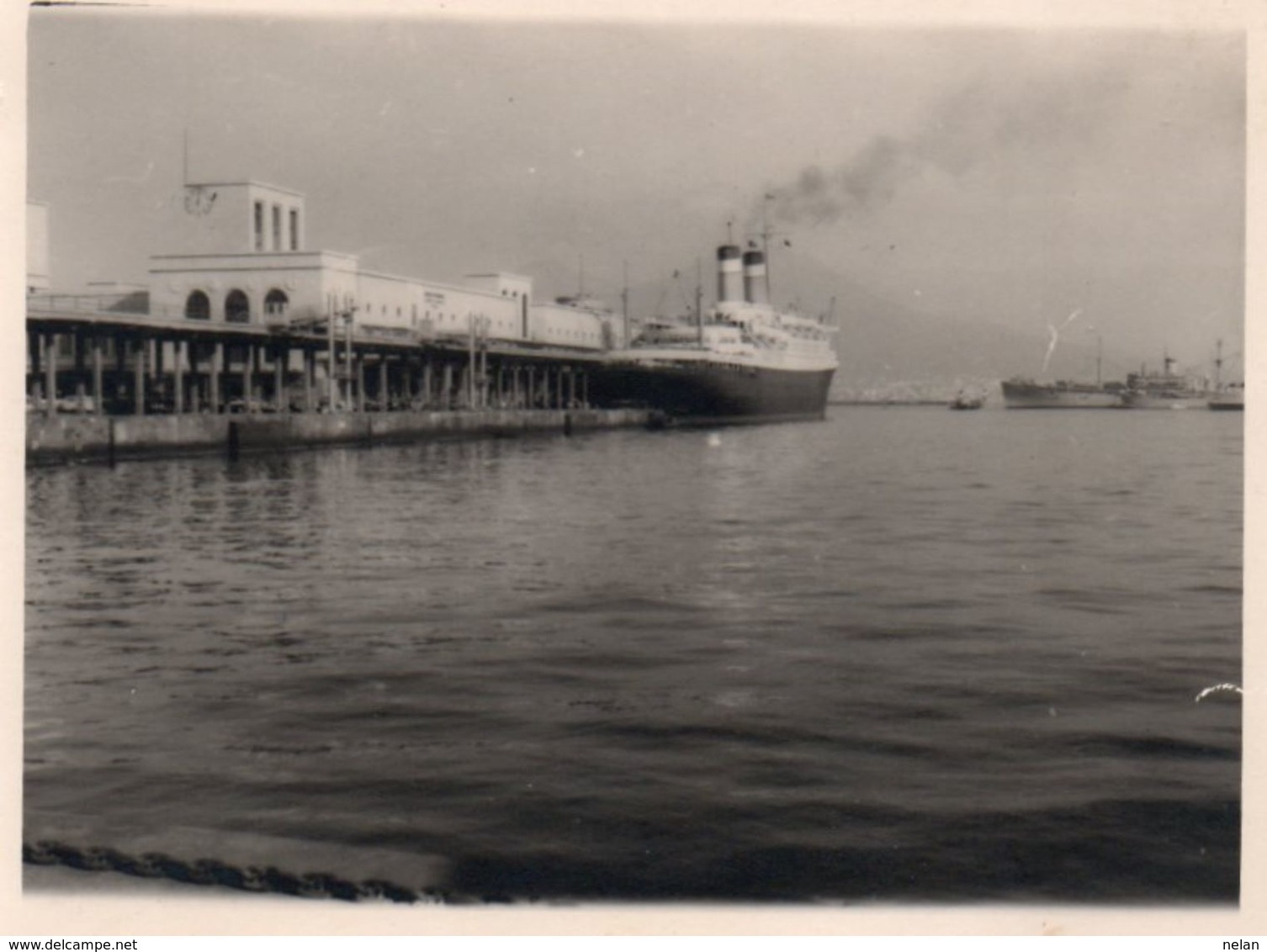 FOTO ORIGINALE-NAVE IN PORTO- ANNI-50 - Barche