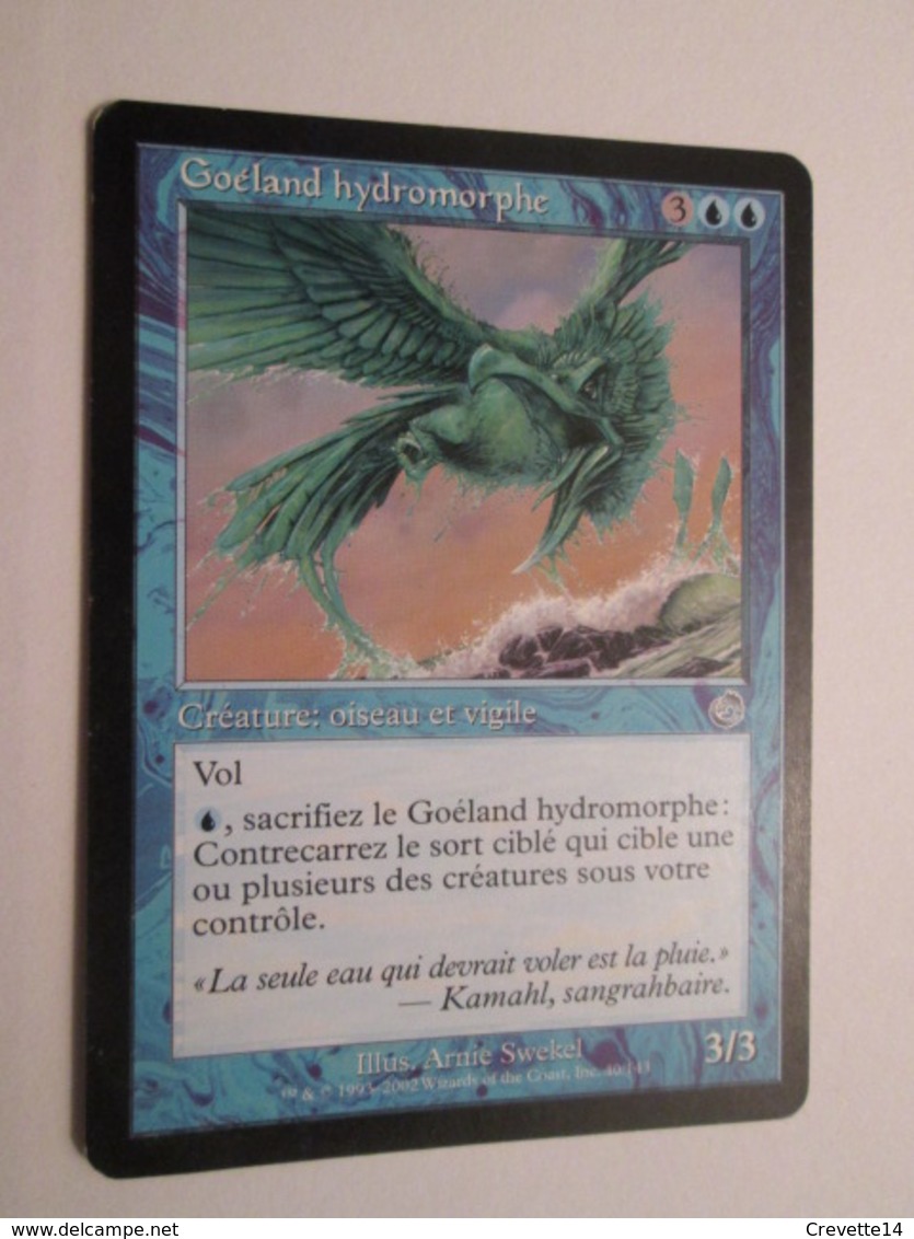 CARTE DE JEU MAGIC THE GATHERING (en Français) GOELAND HYDROMORPHE (Dominique De Villepin) - Autres & Non Classés