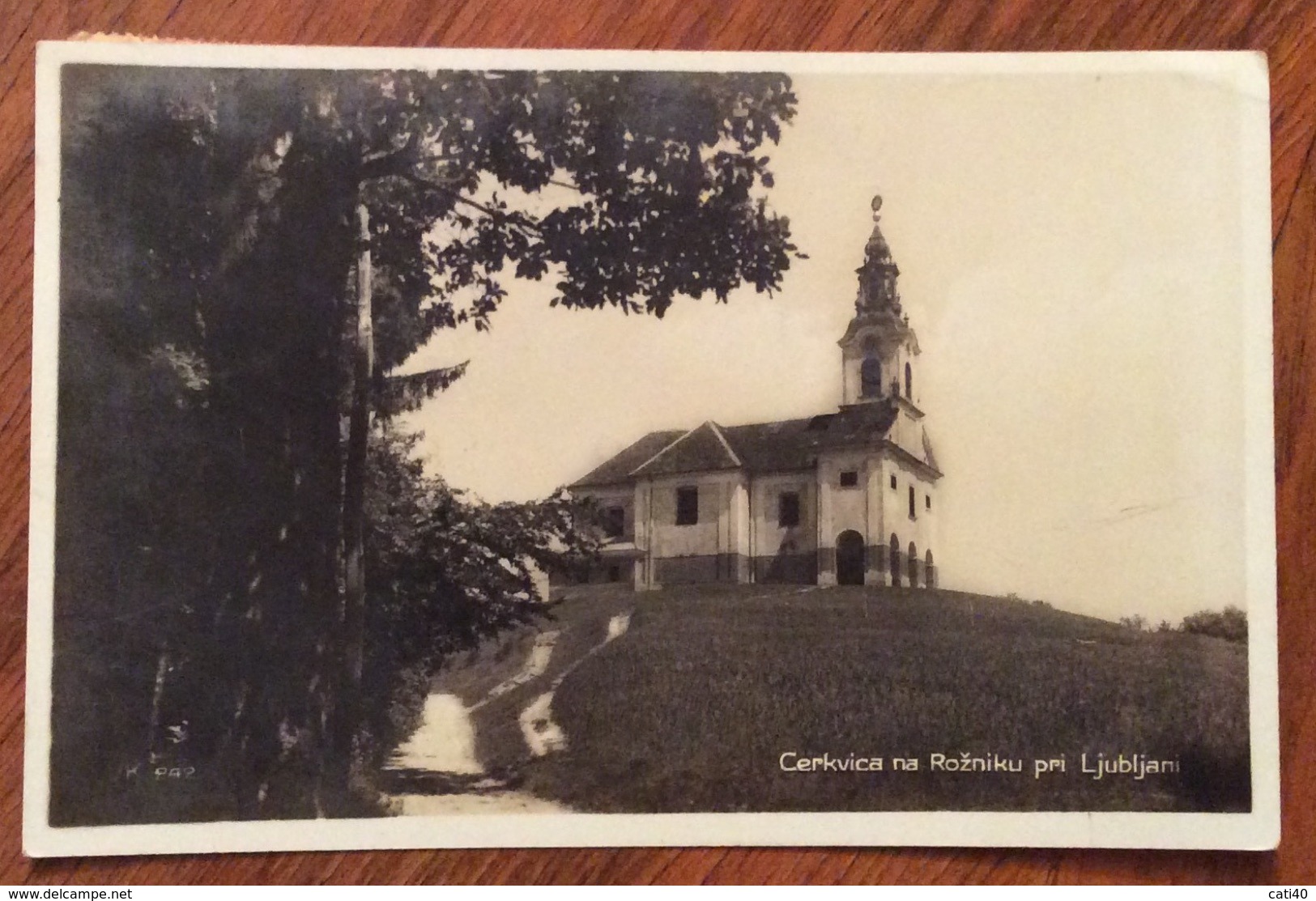 SLOVENIA CHIESA DI MARIA VERGINE,  LUBIANA CERKVICA NA ROZNIKU PRI LJUBLJANI VIAGGIATA 1930 - Slovénie