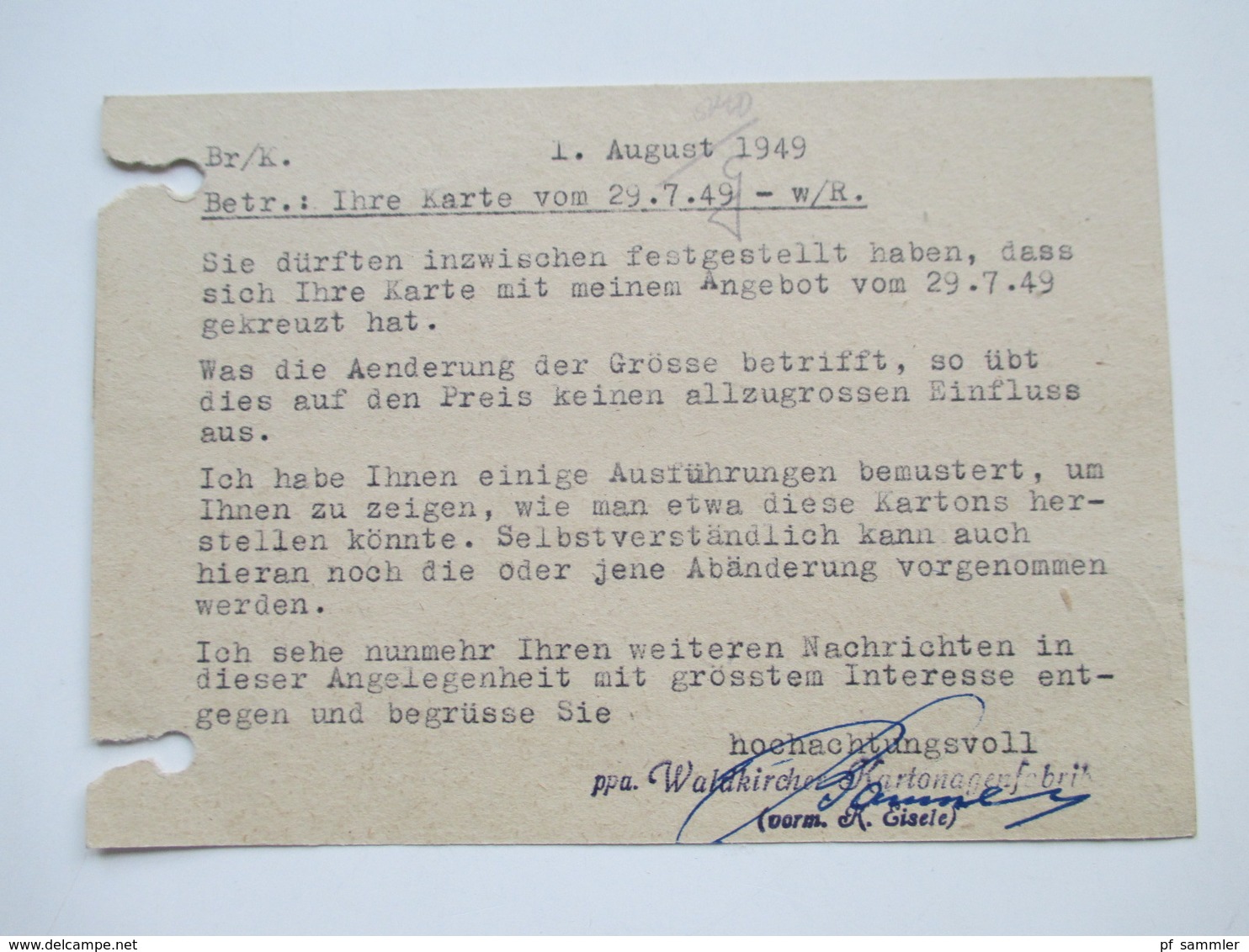 All. Besetzung Franz. Zone Baden 1949 Freimarken 9 Postkarten / Firmenkorrespondenz! MeF / EF / MiF