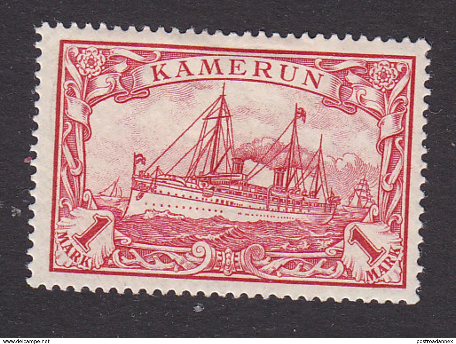 Cameroun, Scott #16, Mint Hinged, Kaiser's Yacht, Issued 1900 - Cameroun