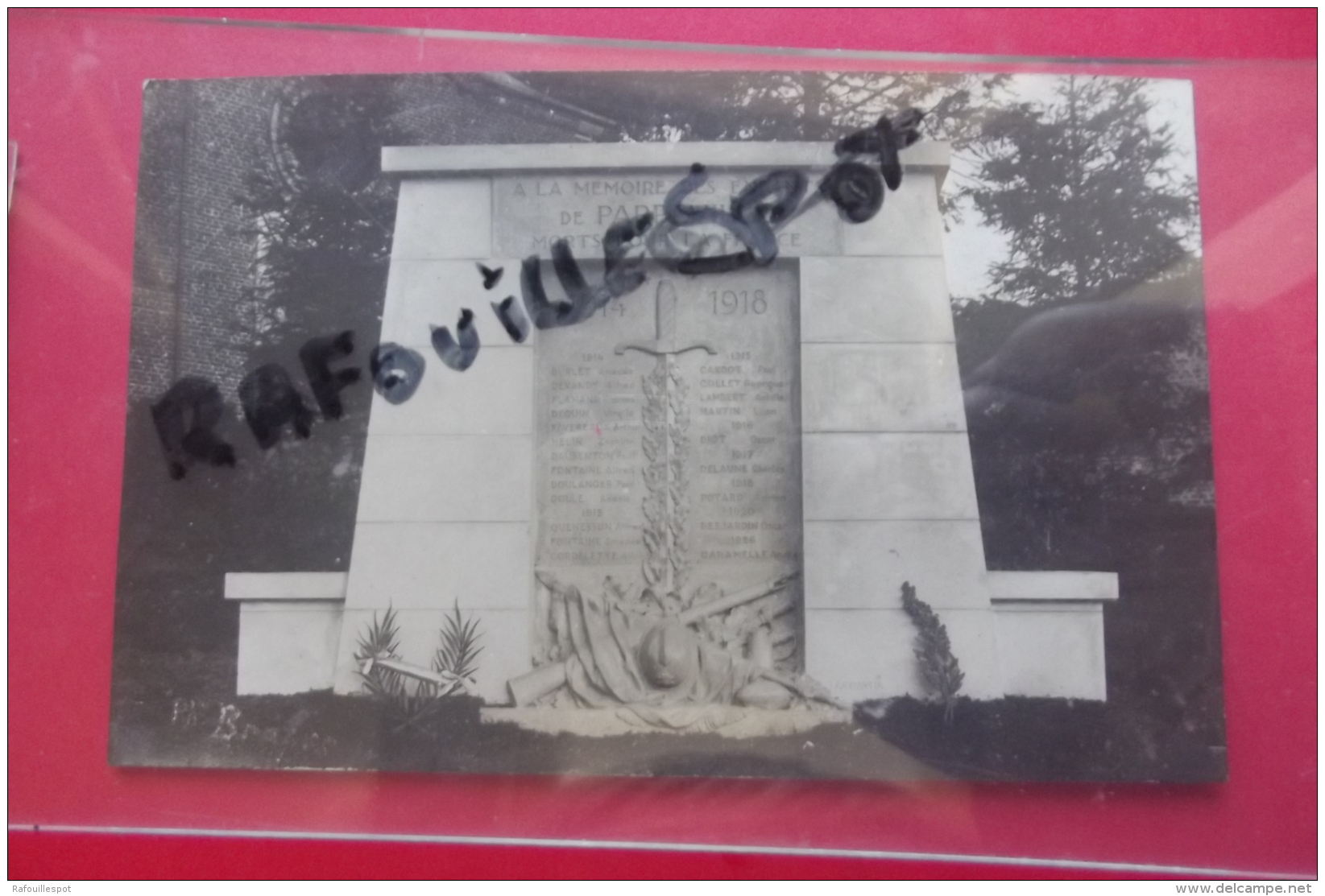 C Photo  Parpeville   Monument  A La Memoire Des Enfants Morts Pour La France - Monumenti Ai Caduti