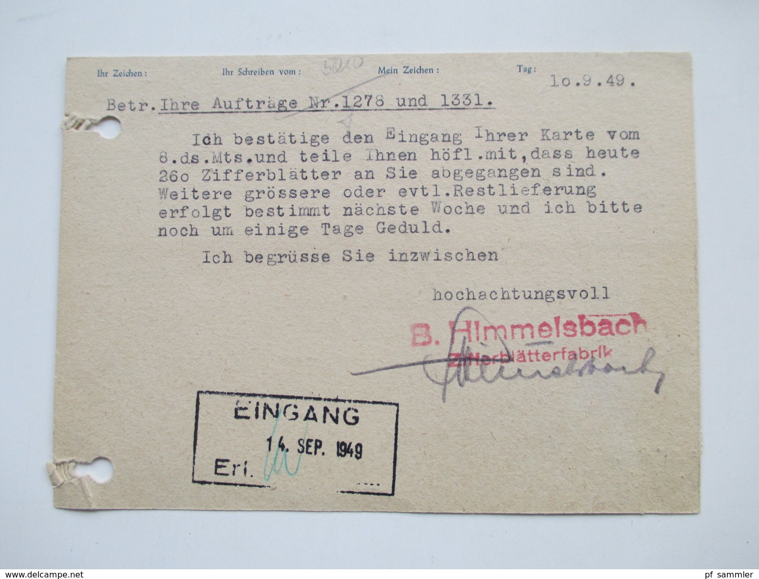 All. Besetzung Franz. Zone Württemberg 14 Postkarten / Firmenkorrespondenz! MiF mit Wohnungsbau Abgabe