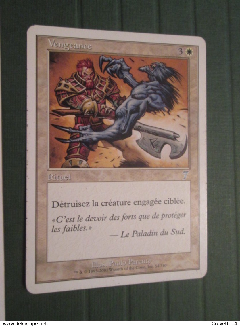 CARTE DE JEU MAGIC THE GATHERING (en Français) VENGEANCE (Mais Pourquoi Est Il Si Méchant ?) - Autres & Non Classés