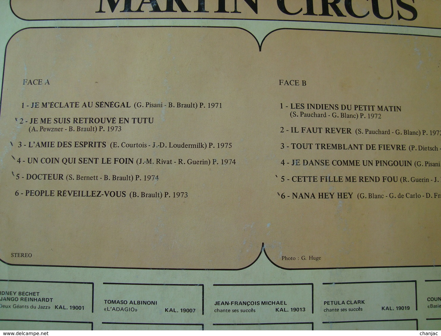 33 Tours: MARTIN CIRCUS Chantent Leurs Succes - Vogue KAL 19024 - Made In France De 1979 - Autres - Musique Française