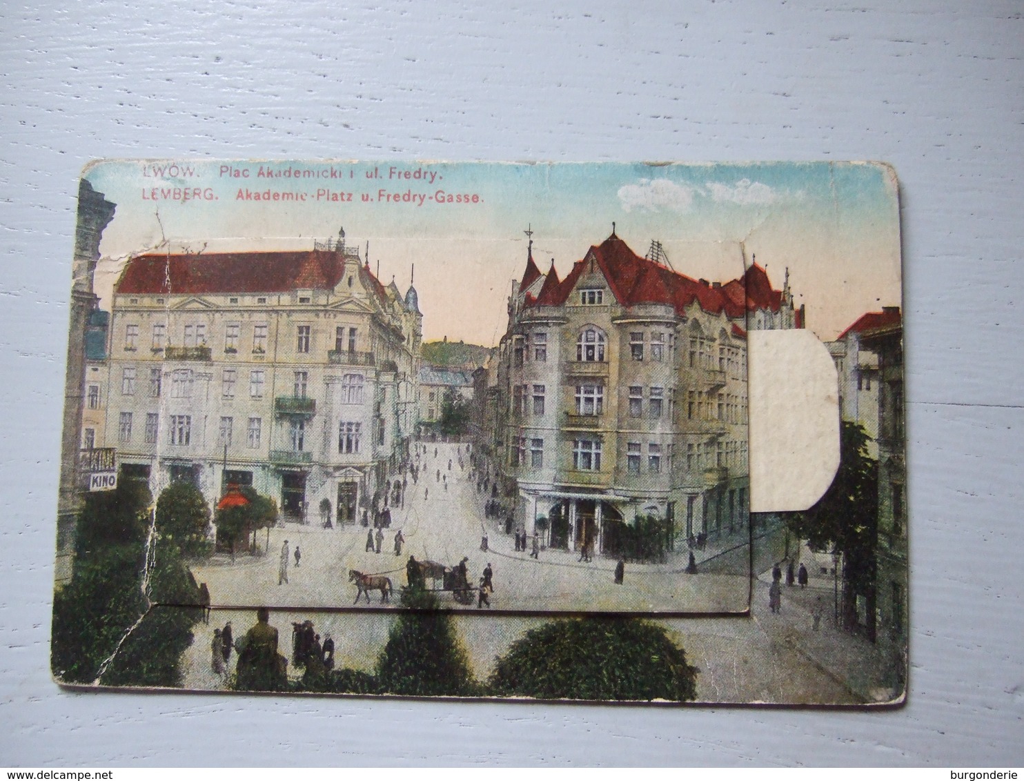 LEMBERG / AKADEMIC PLATZ U. FREDY-GASSE / SUPERBE CARTE ANIMEE A SYSTEME - Ukraine