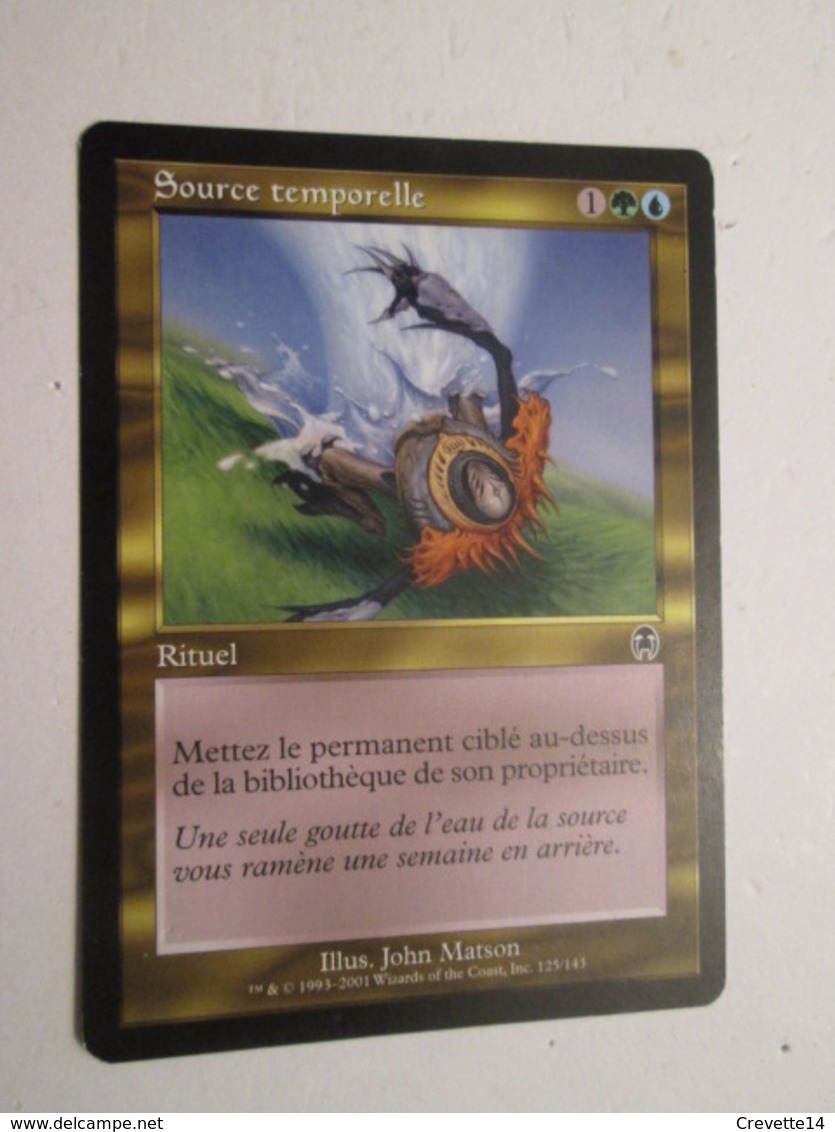 CARTE DE JEU MAGIC THE GATHERING (en Français) : SOURCE TEMPORELLE - Autres & Non Classés