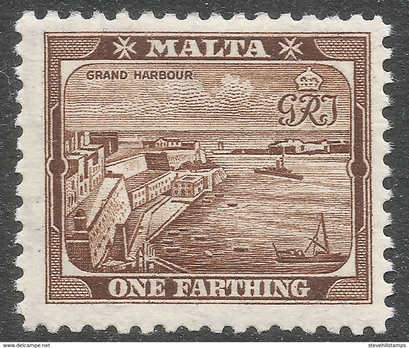 Malta. 1938-43 KGVI. ¼d MNH SG 217 - Malta