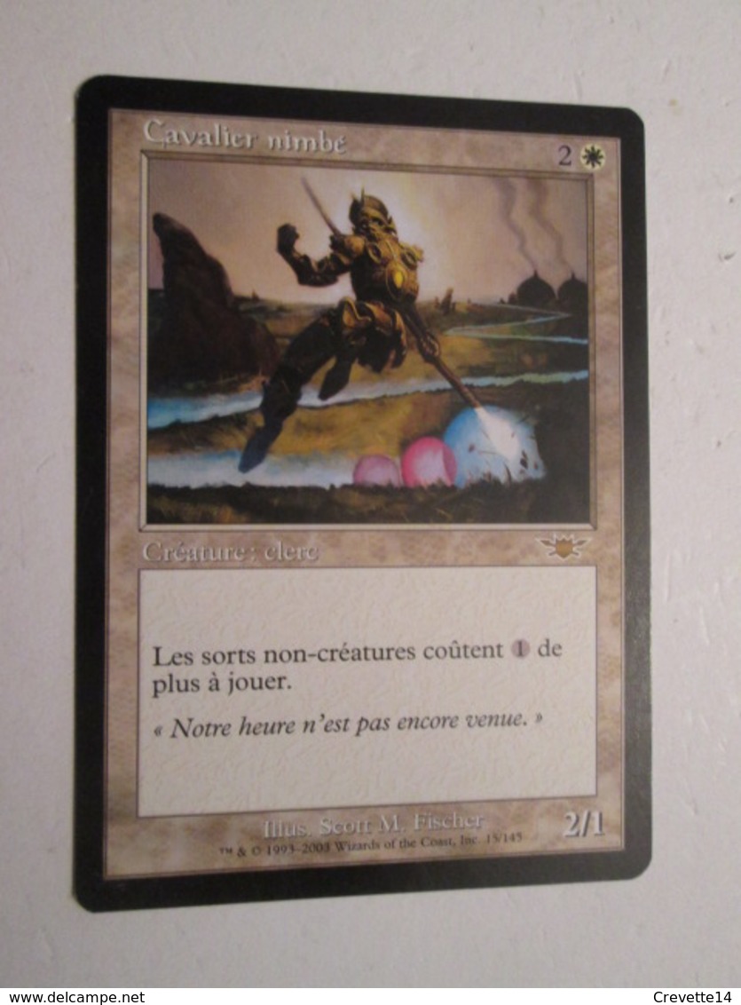 CARTE DE JEU MAGIC THE GATHERING (en Français) : CAVALIER NIMBé .... Cile ? - Autres & Non Classés