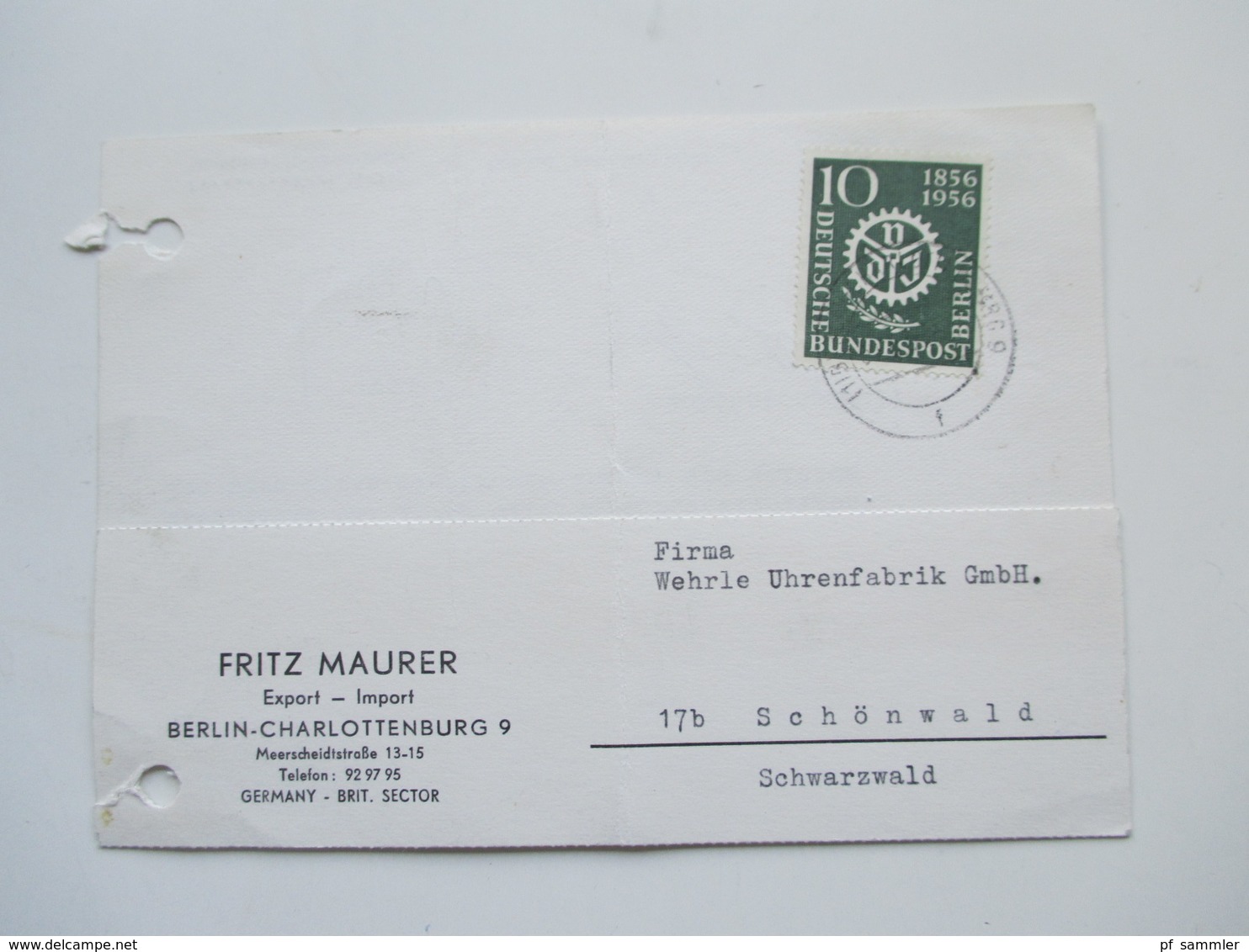 BRD 1950er Jahre ab 1951. 40 Postkarten / Belege / Firmenkorrespondenz! EF / MiF / MeF interessante Stücke!