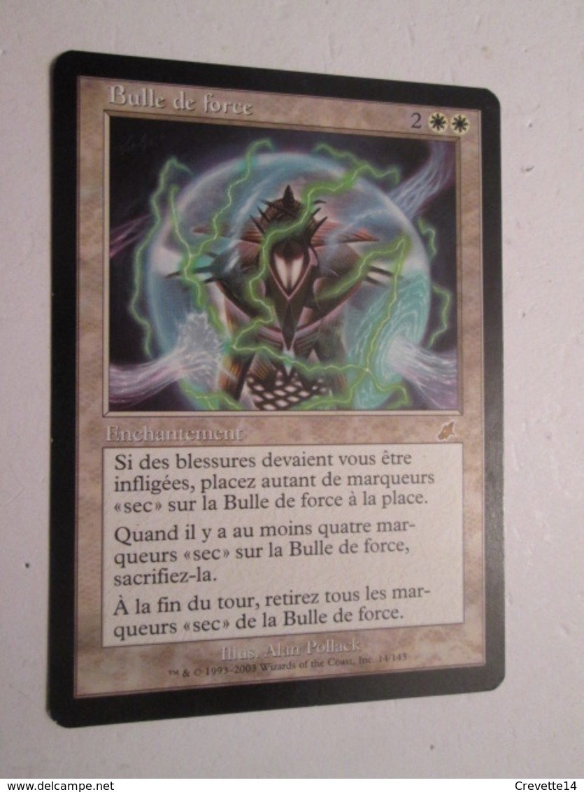 CARTE DE JEU MAGIC THE GATHERING (en Français) : BULLE DE FORCE Faut La Coincer ... - Autres & Non Classés