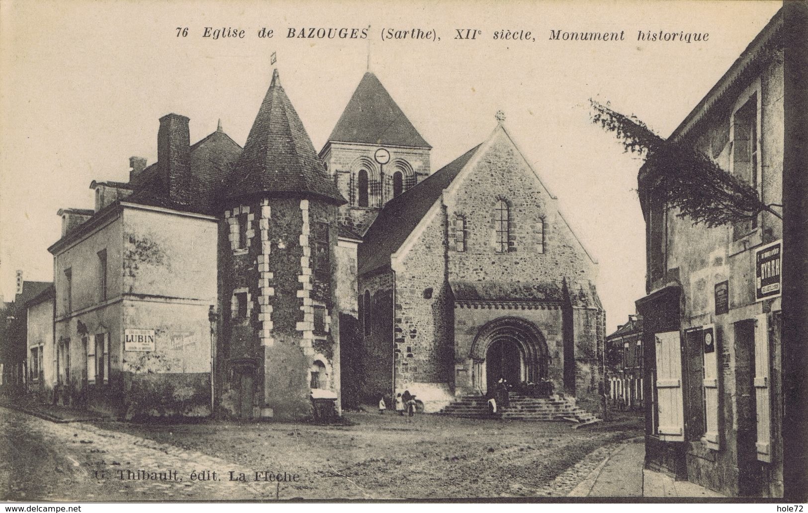 72 - Bazouges-sur-le-Loir (Sarthe) - L'église , Monument Historique - Altri & Non Classificati