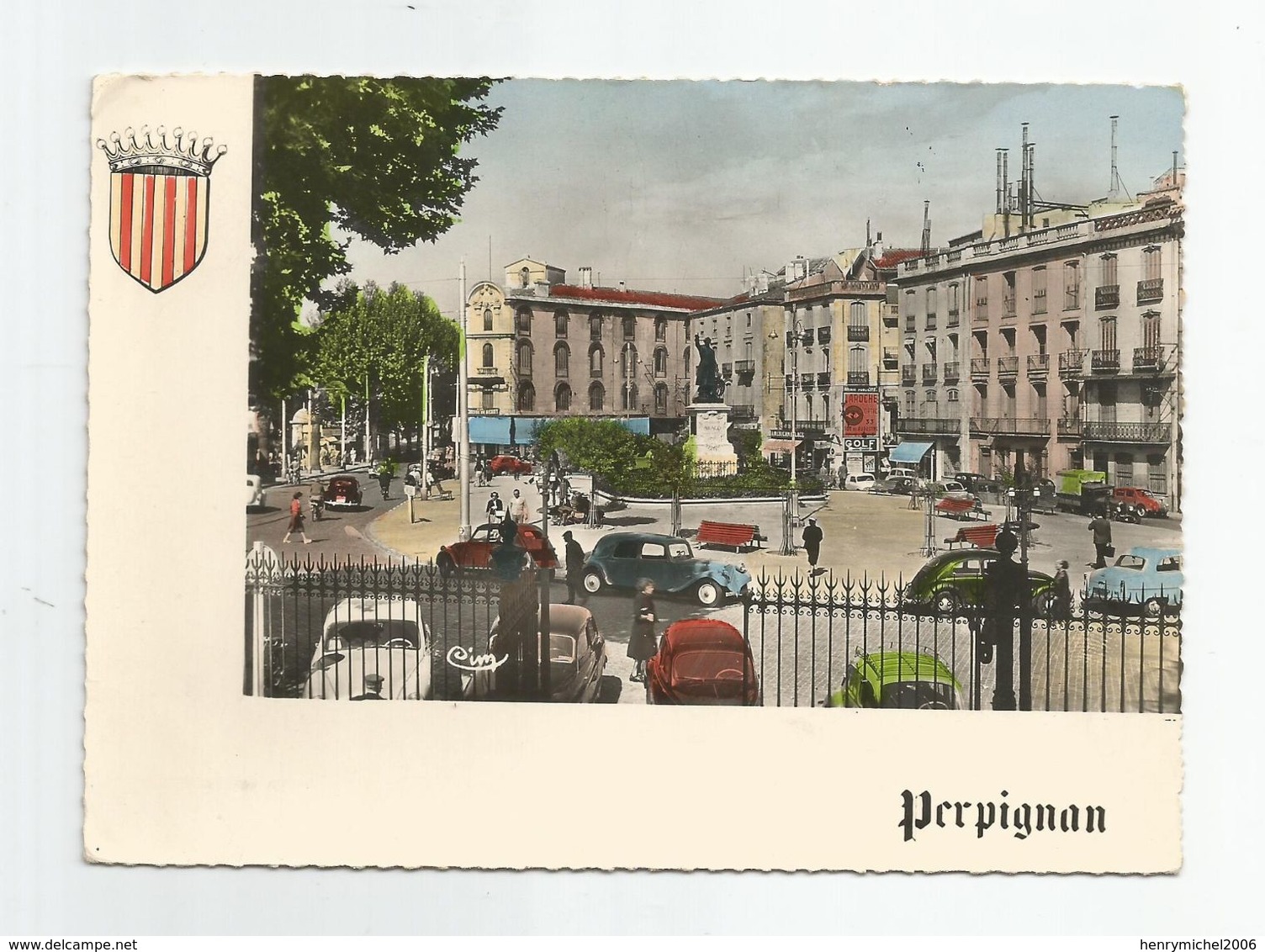 66 Perpignan Place Arago Parking Traction ..1960 - Perpignan