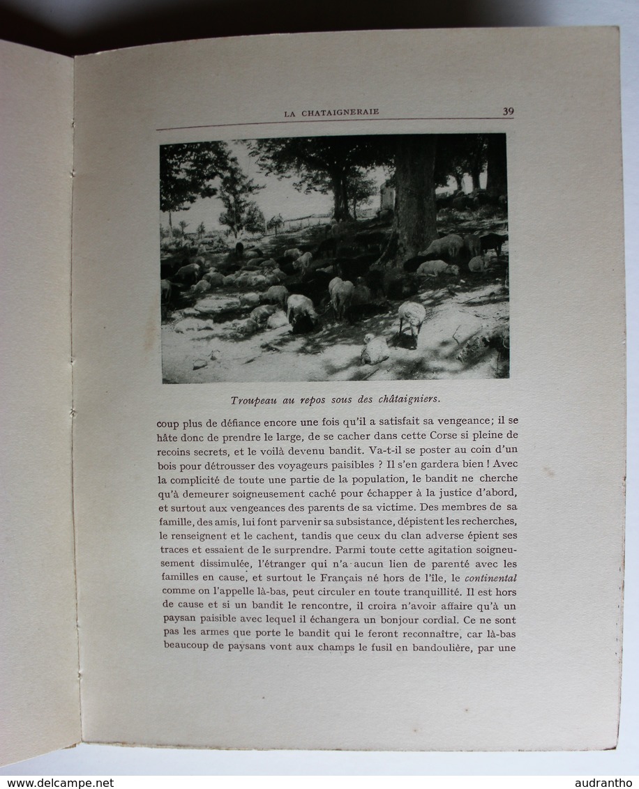 beau Livre La Corse 1927 Raoul Blanchard éditions J. Rey B. Arthaud imprimeur Sadag Bellegarde