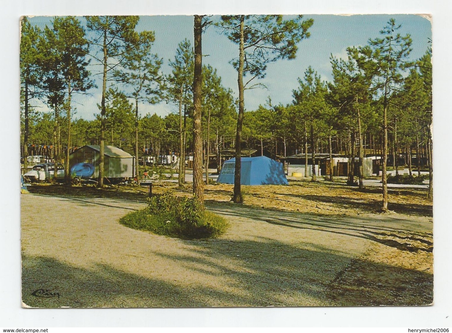 33 Gironde - Maubuisson Les Campings Dans La Foret Au Bord De L'étang De Carcans 1976 - Other & Unclassified