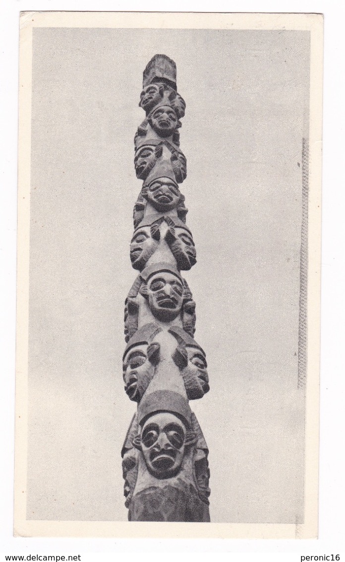 Grande CP Pub. Médicale IONYL (stimulant Cérébral), Cameroun, Totem Sculpté,1953. Bel Affranchissement ! - Pubblicitari