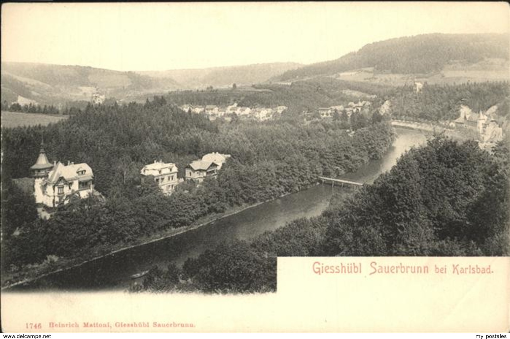 11247033 Giesshuebl-Sauerbrunn Tschechien Bruecke Kyselka - Schneeberg