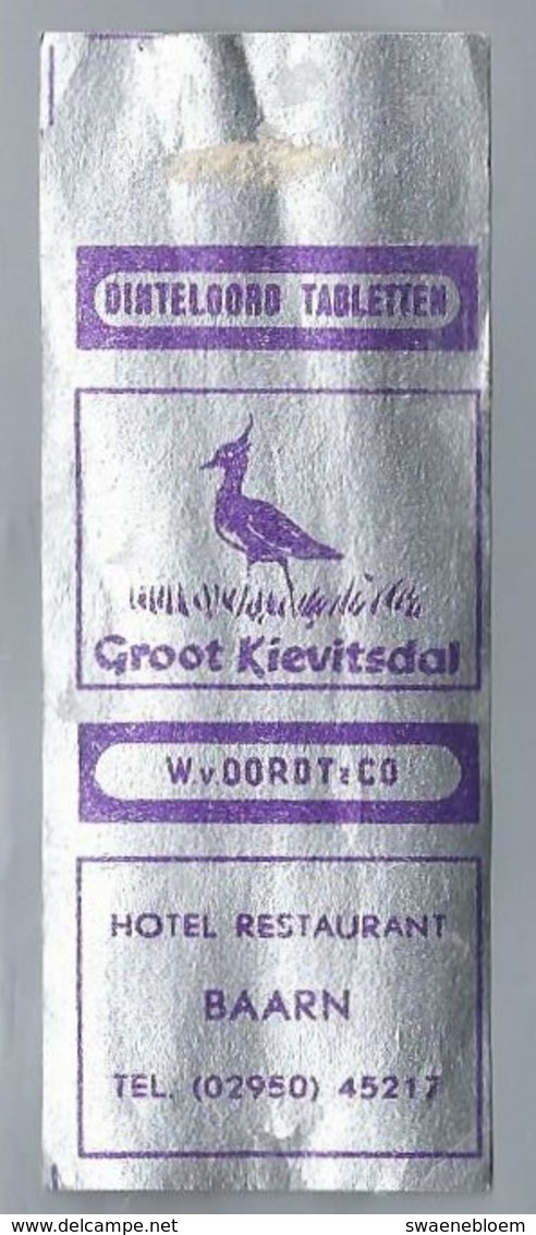 Suikerwikkel.- HOTEL RESTAURANT - GROOT KIEVITSDAL -. BAARN. Sugar. Zucchero. Suiker. - Suiker