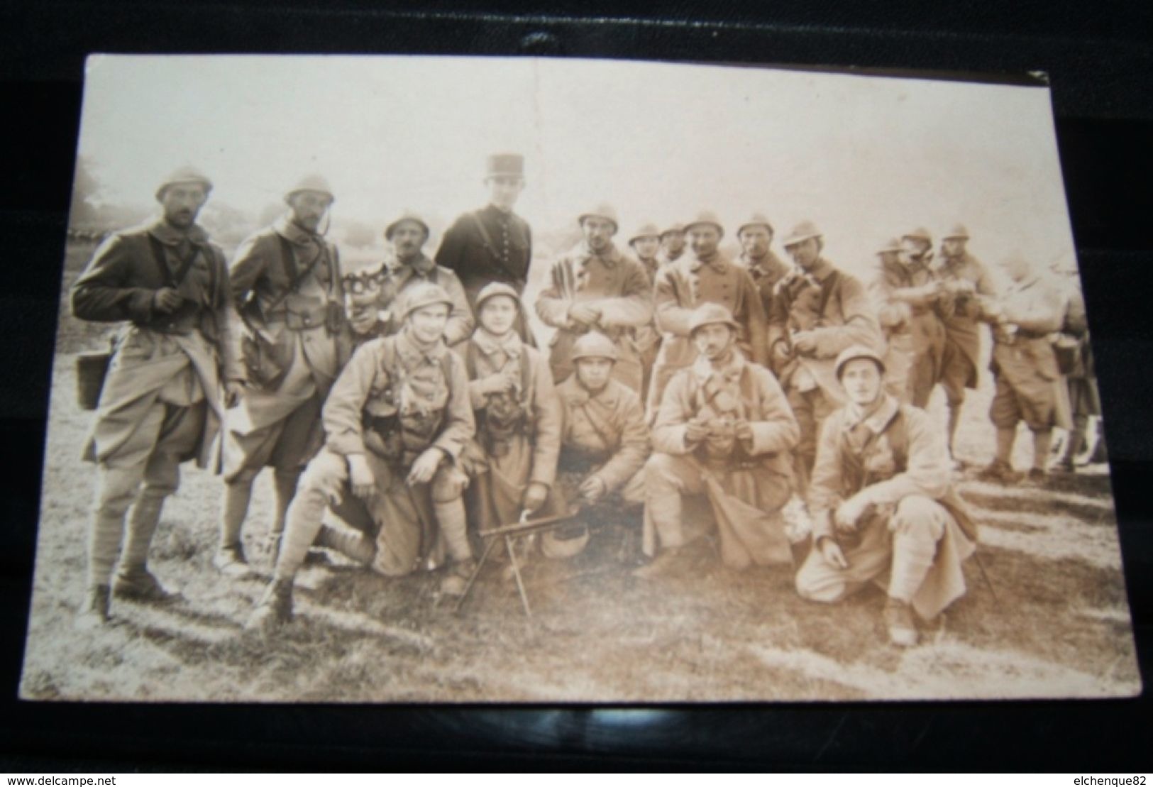 Carte Photo Soldats 150e RI FM Bar Fusil Mitrailleur Années 1920 - Guerre, Militaire