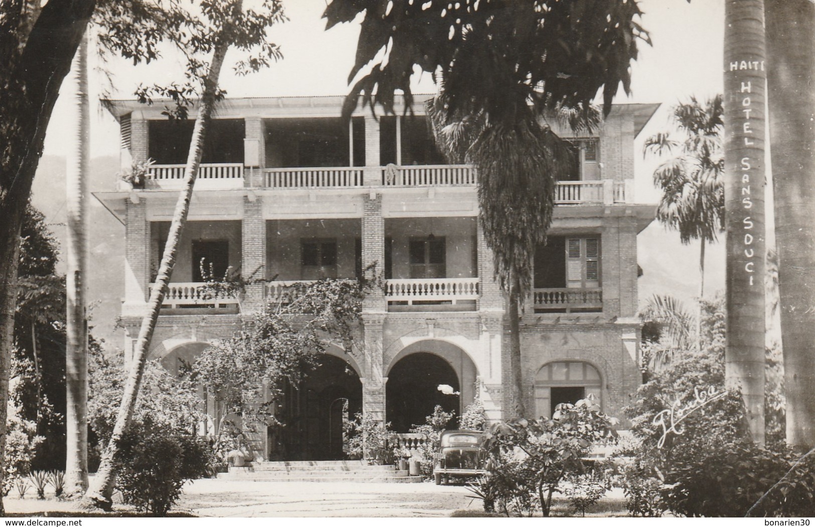 CARTE-PHOTO  HAITI HOTEL SANS SOUCI  PORT AUPRINCE ?? - Haïti