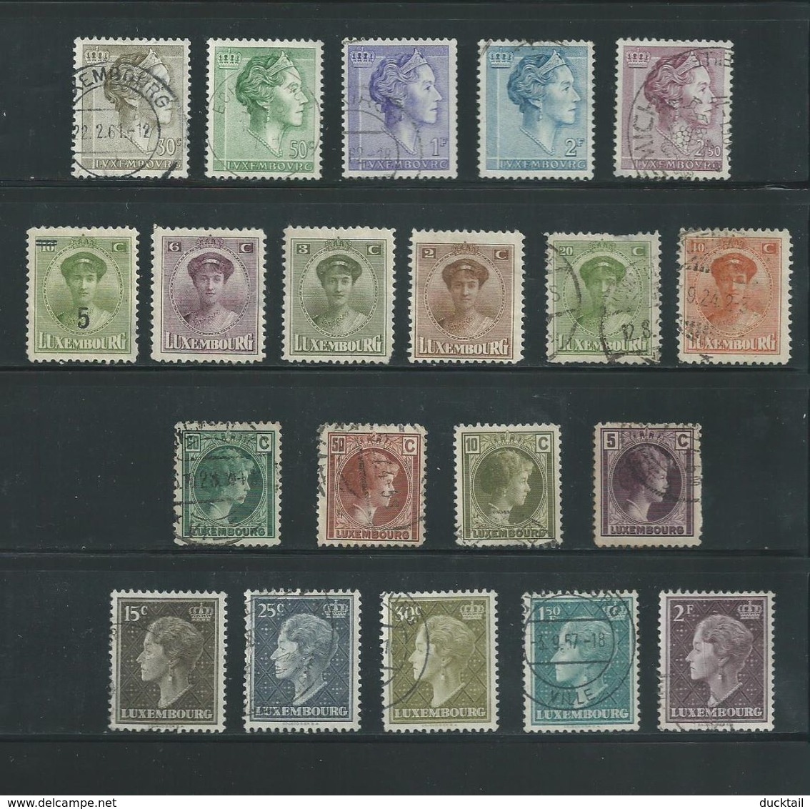 RB - 20 X Luxemburg - Luxembourg - Pracht Lot - Afgestempeld - Nr. 287 - Vrac (max 999 Timbres)