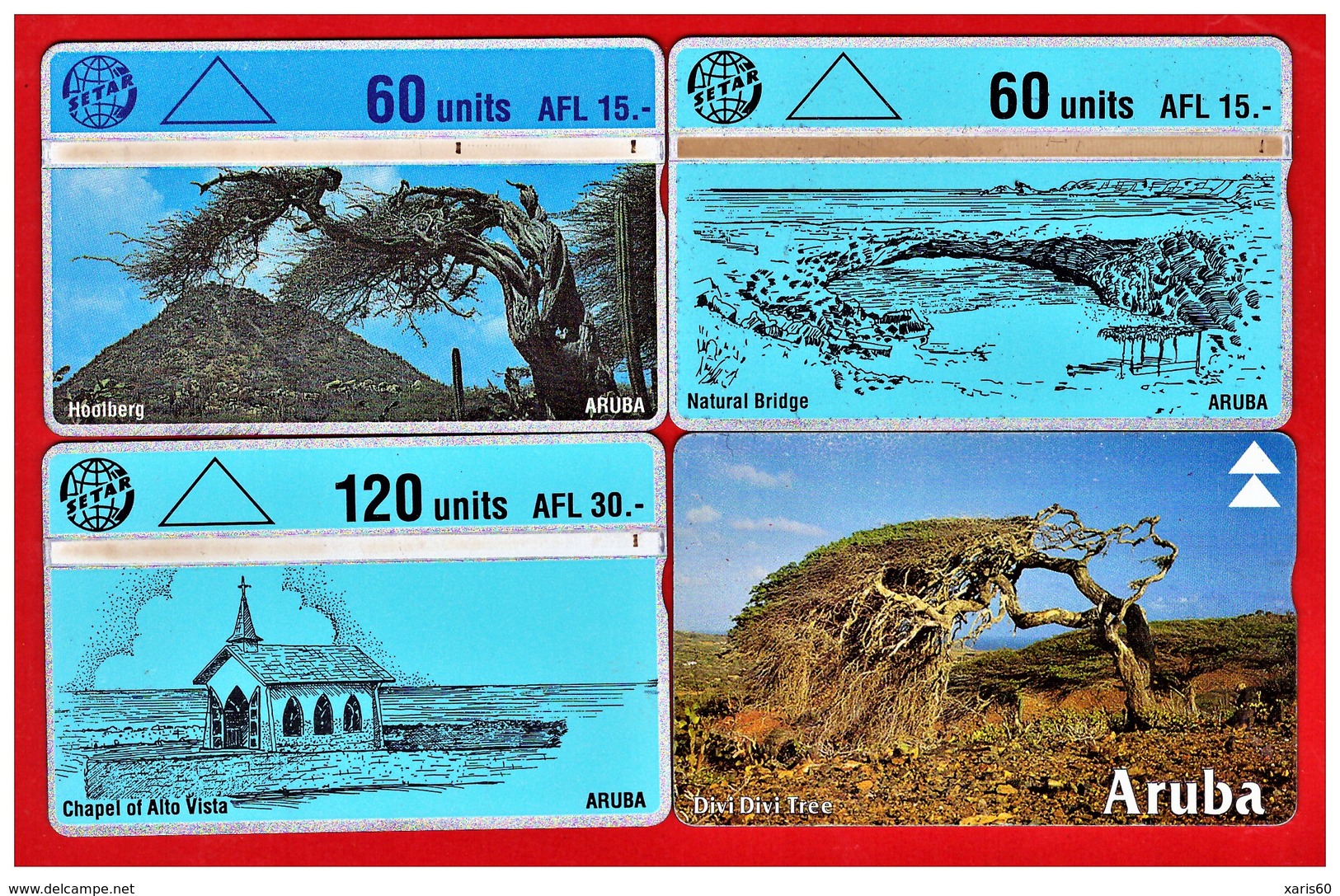 ARUBA: 1994 - 96 4 Cards. Used - Aruba