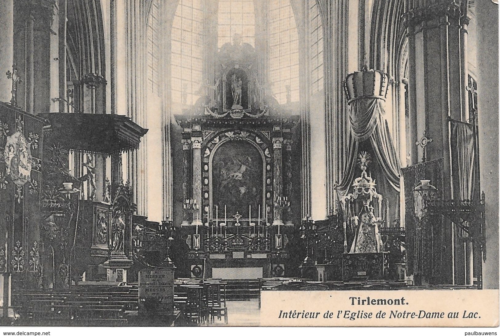 Tienen, Tirlemont, Intérieur De L'Eglise De Notre-Dame Au Lac, - Tienen