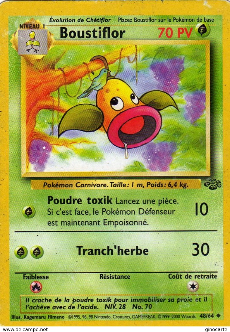Carte Pokemon Wizards 48/64 Boustiflor 70pv 1995 2000 - Wizards