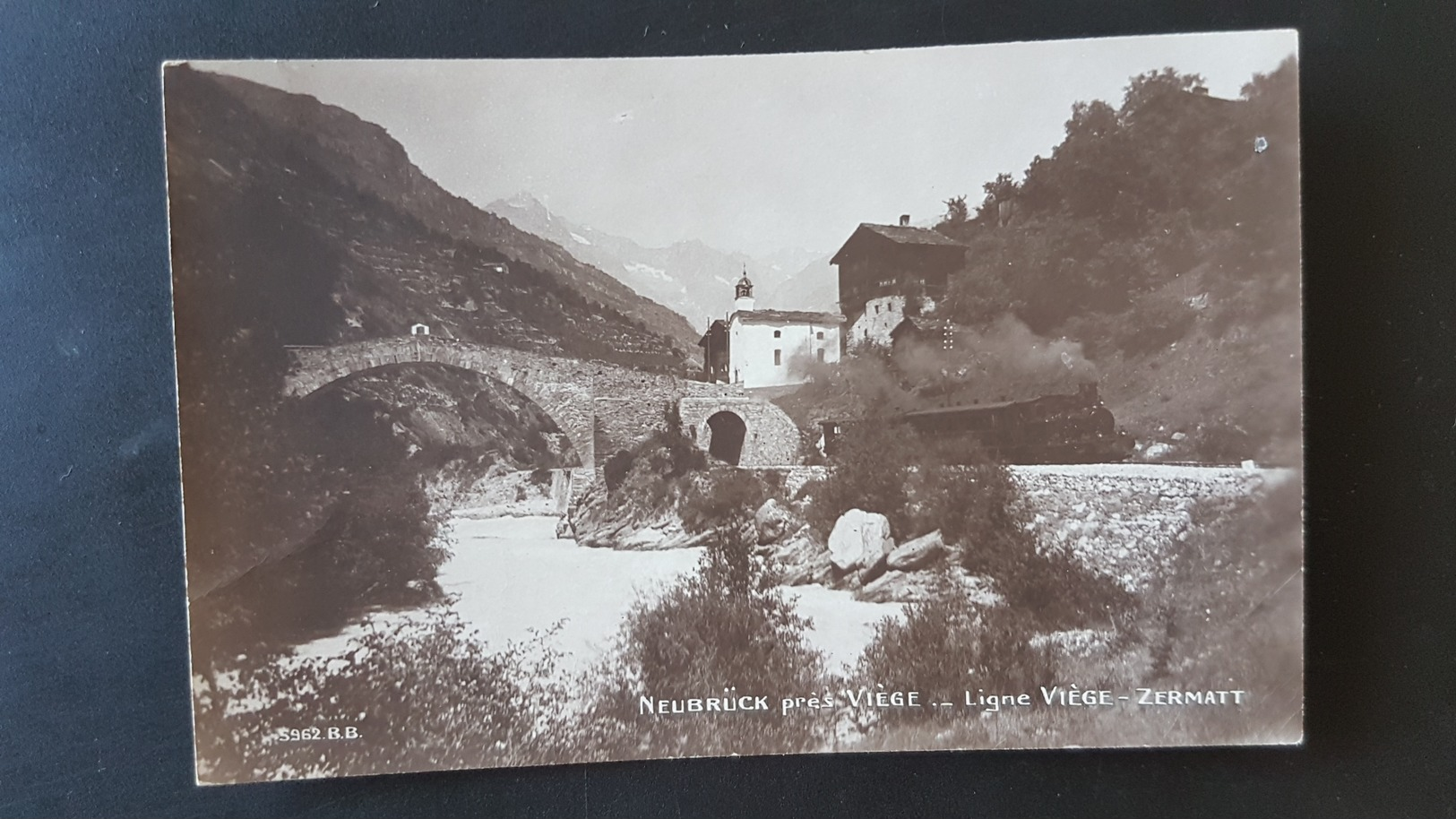 Neubruck Pres Viege - Ligne Viege - Zermatt - Train - Viège