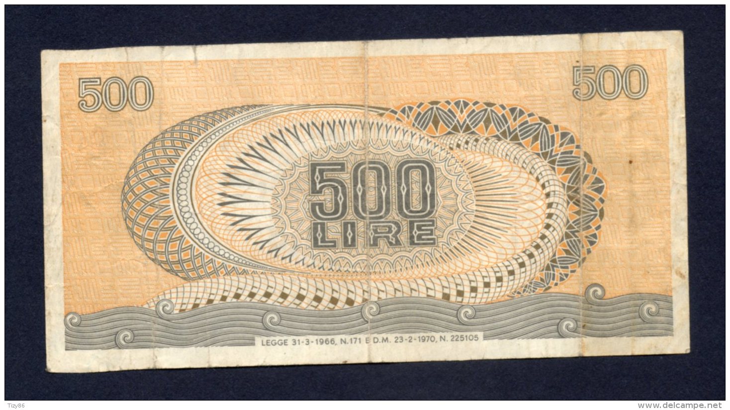 Banconota Italia - 500 Lire Aretusa 23/2/1970 - 500 Liras