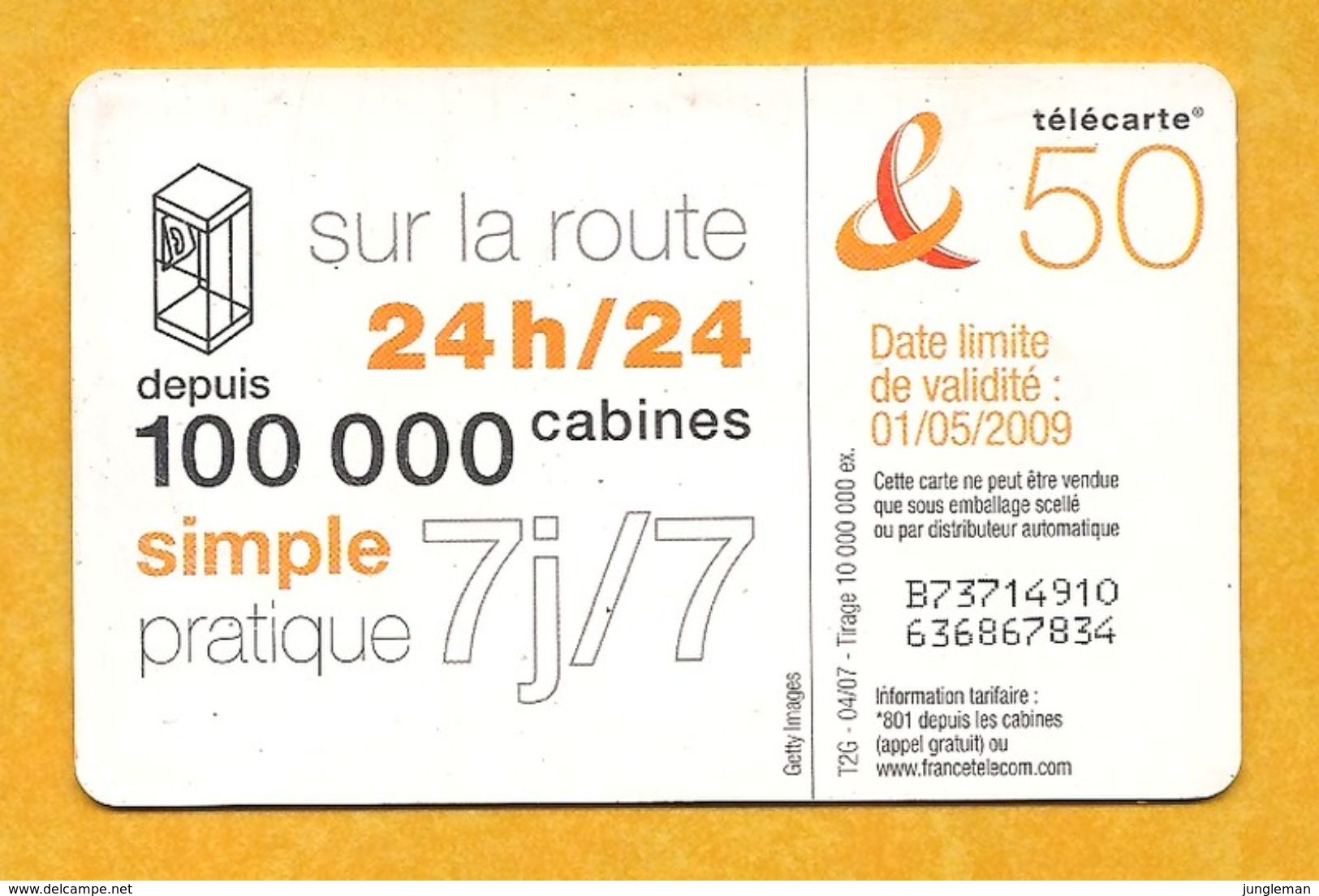 Télécarte 50 Unités - Jeune Acrobate - 2007 - 2007