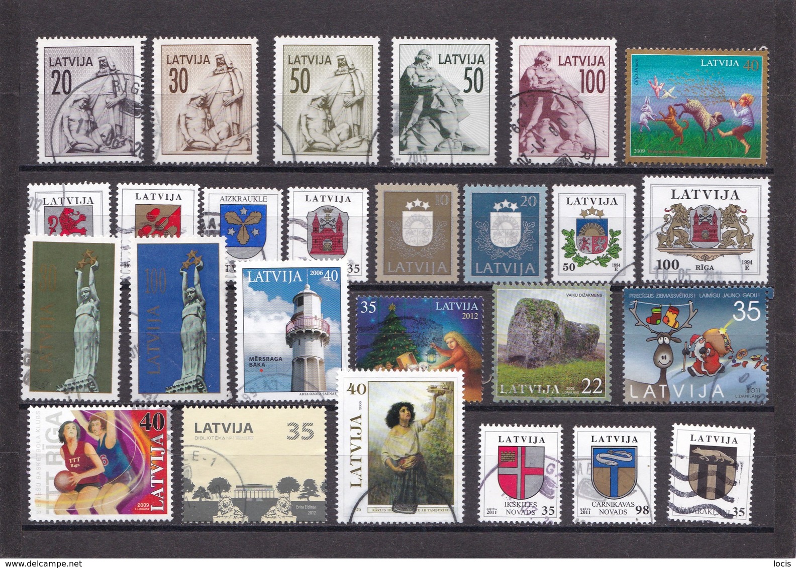 Latvian Used Stamps - Lettland