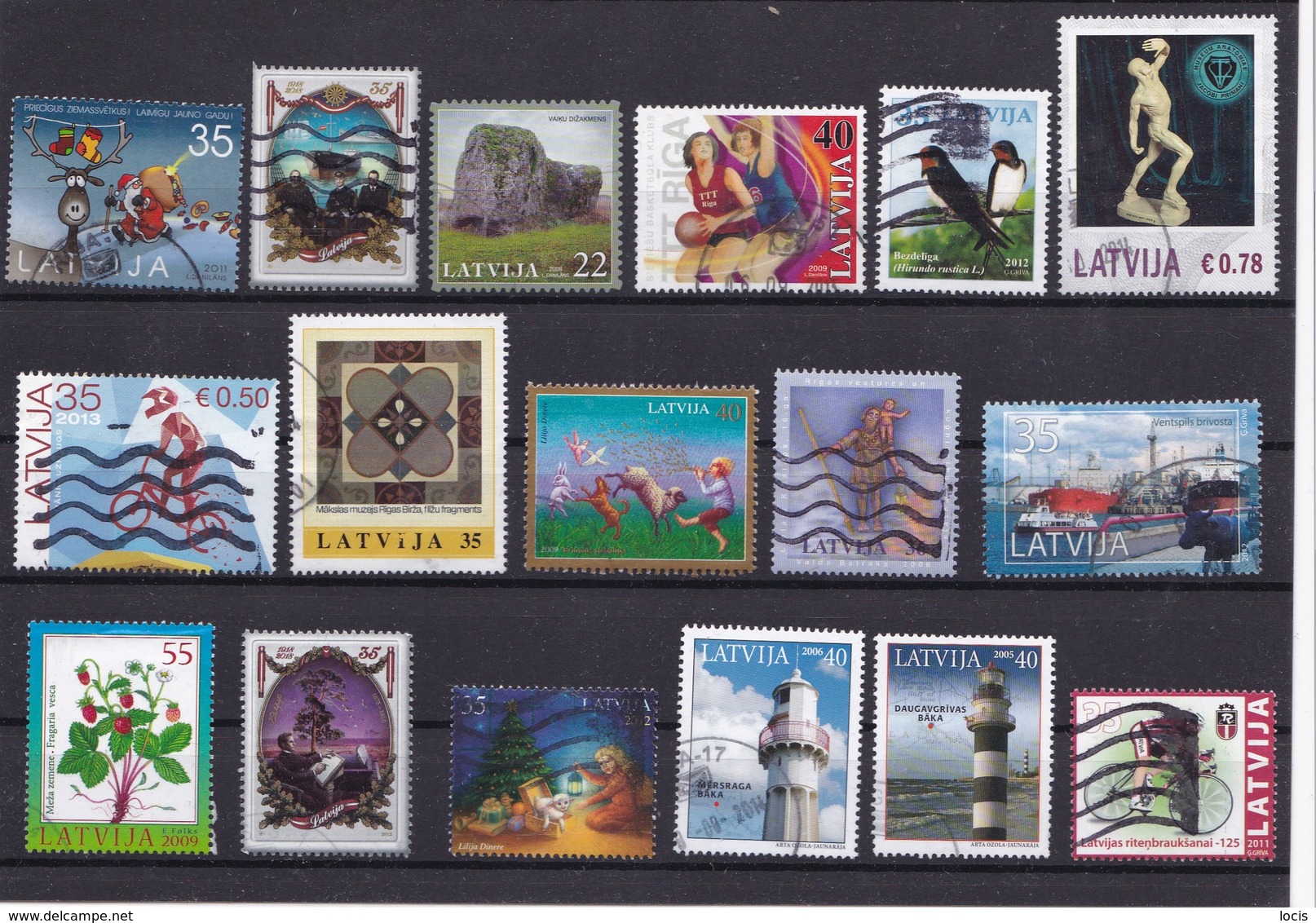 Latvian Used Stamps - Lettland