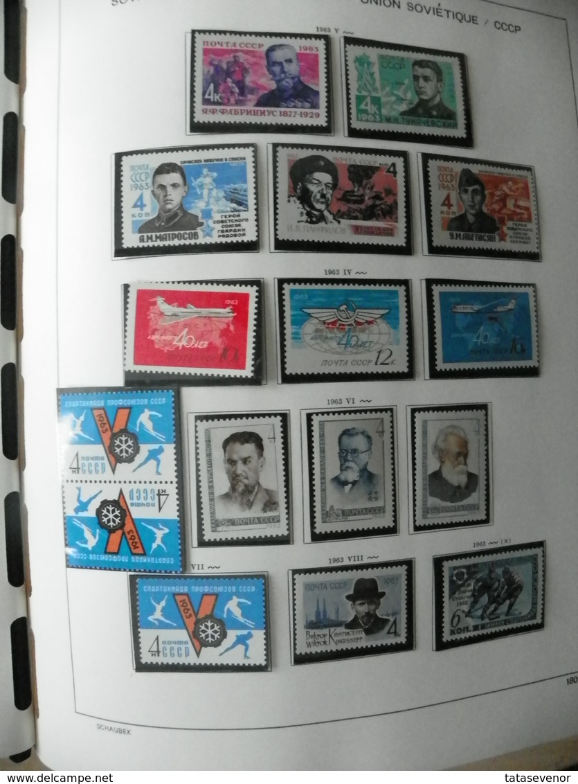 Russia USSR nice  collection 1961-1991 in special SCHAUBEK books. SUPPER PRICE!!! ROST