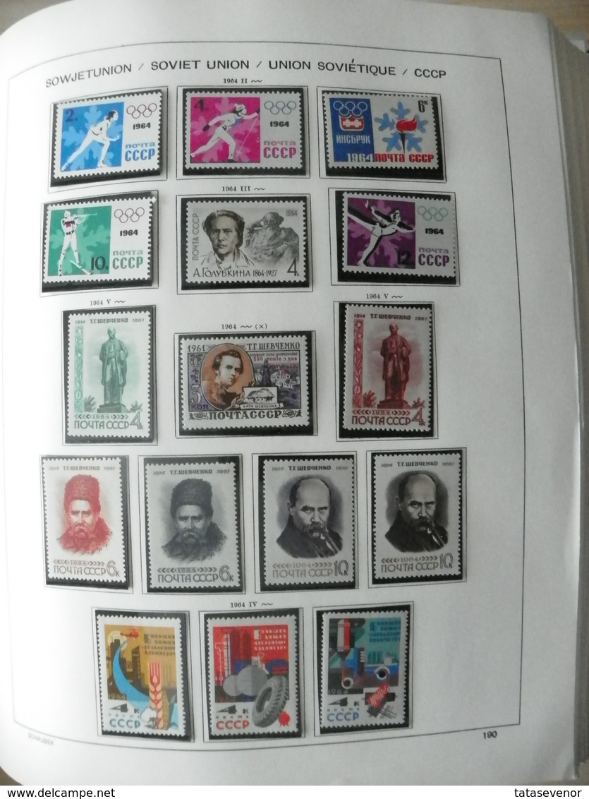 Russia USSR nice  collection 1961-1991 in special SCHAUBEK books. SUPPER PRICE!!! ROST