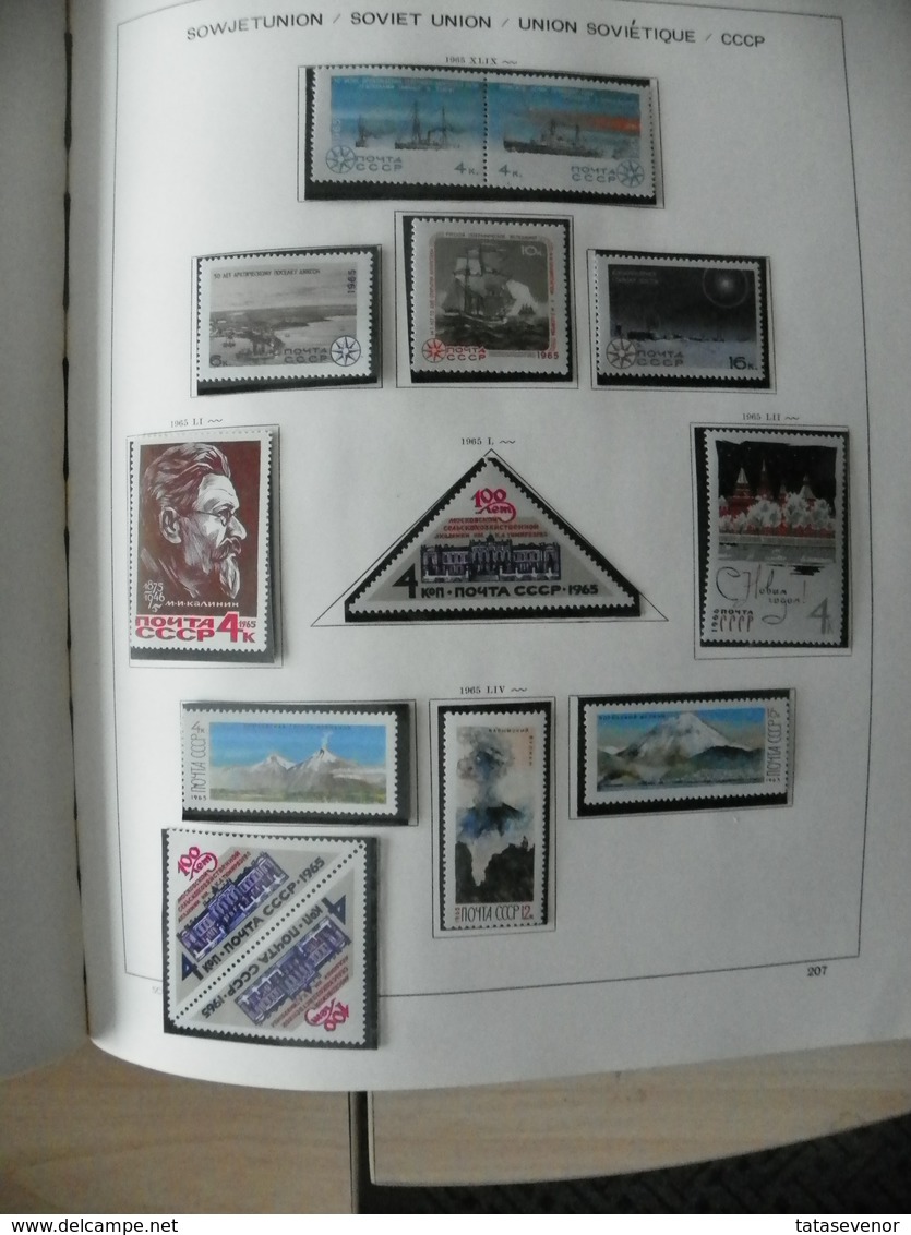 Russia USSR nice  collection 1961-1991 in special SCHAUBEK books. SUPPER PRICE!!! ROST