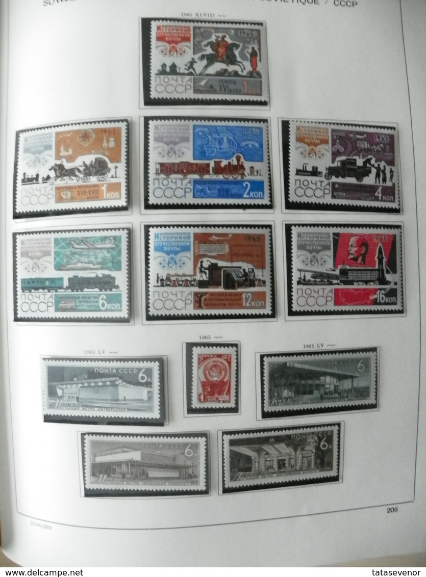 Russia USSR nice  collection 1961-1991 in special SCHAUBEK books. SUPPER PRICE!!! ROST