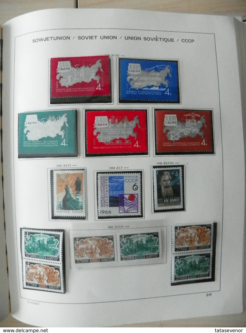 Russia USSR nice  collection 1961-1991 in special SCHAUBEK books. SUPPER PRICE!!! ROST