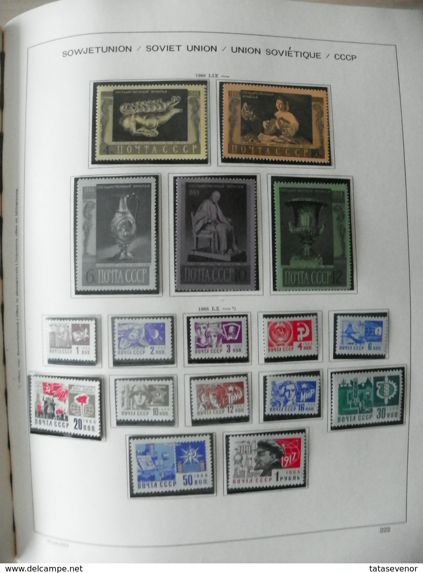 Russia USSR nice  collection 1961-1991 in special SCHAUBEK books. SUPPER PRICE!!! ROST