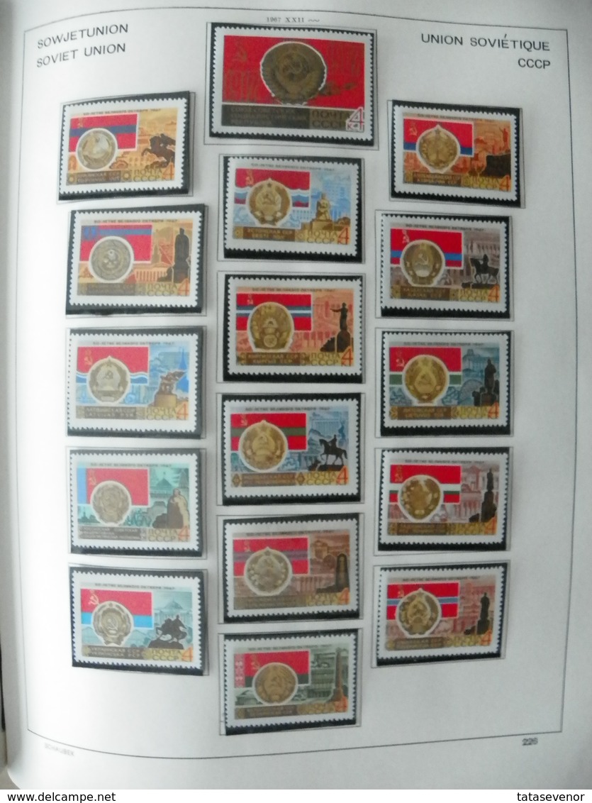 Russia USSR nice  collection 1961-1991 in special SCHAUBEK books. SUPPER PRICE!!! ROST