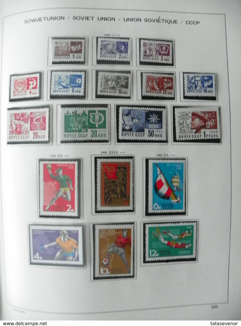 Russia USSR nice  collection 1961-1991 in special SCHAUBEK books. SUPPER PRICE!!! ROST