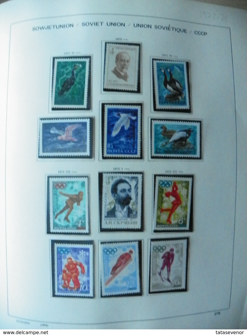 Russia USSR nice  collection 1961-1991 in special SCHAUBEK books. SUPPER PRICE!!! ROST