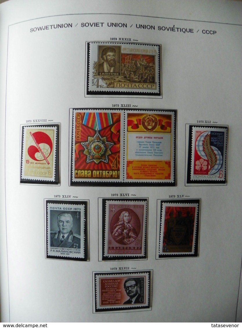 Russia USSR nice  collection 1961-1991 in special SCHAUBEK books. SUPPER PRICE!!! ROST