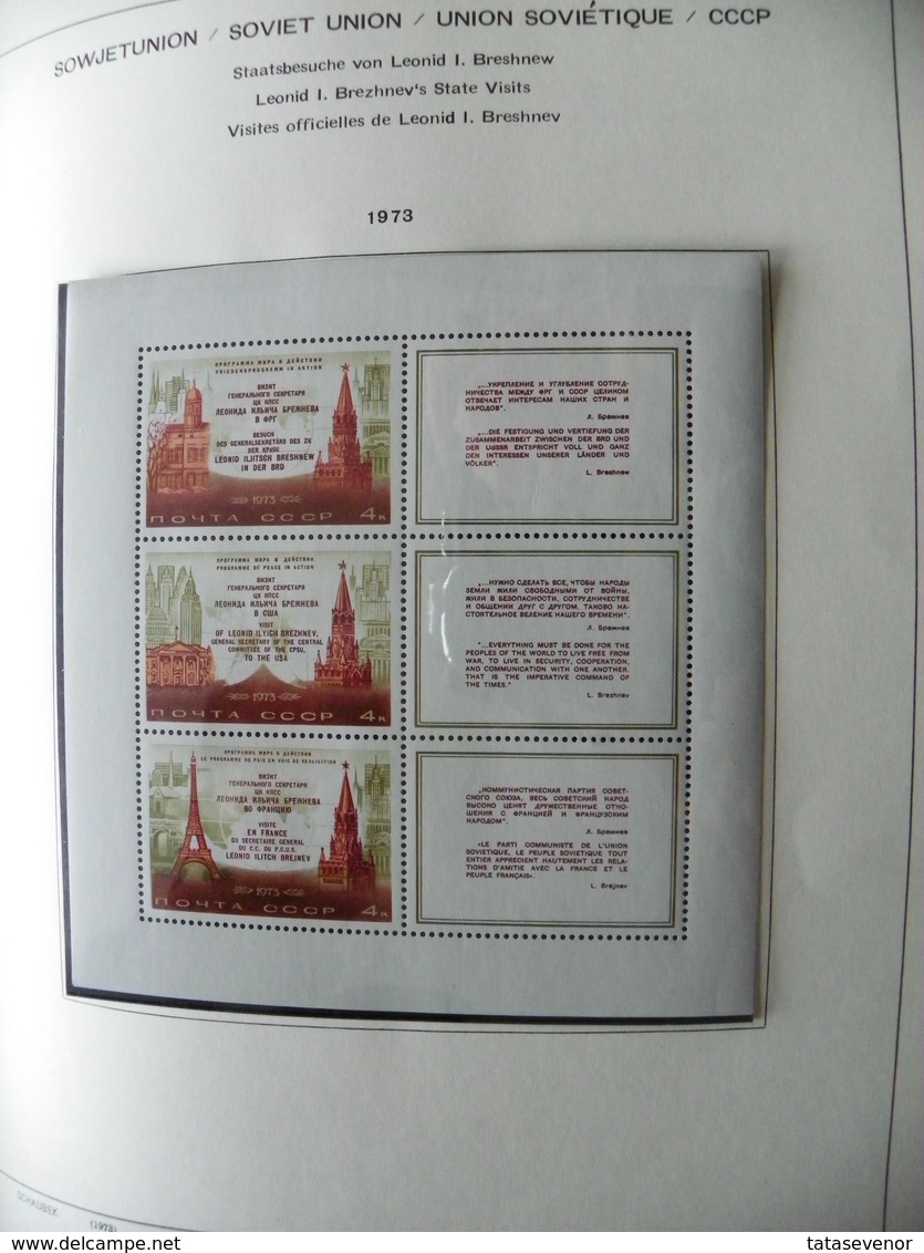 Russia USSR nice  collection 1961-1991 in special SCHAUBEK books. SUPPER PRICE!!! ROST