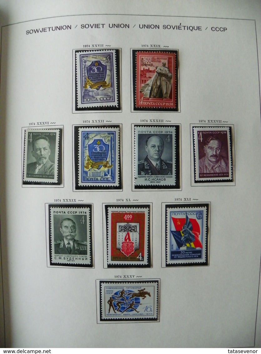 Russia USSR nice  collection 1961-1991 in special SCHAUBEK books. SUPPER PRICE!!! ROST