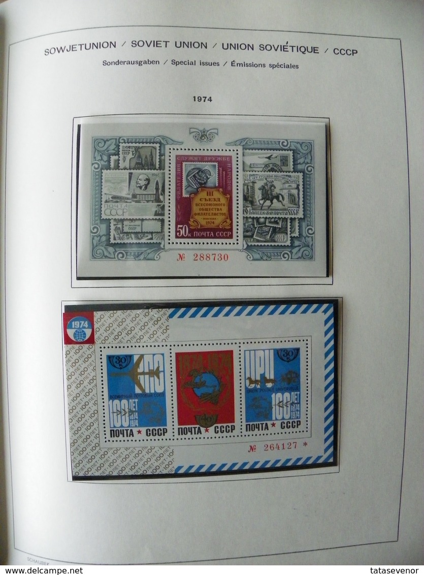 Russia USSR nice  collection 1961-1991 in special SCHAUBEK books. SUPPER PRICE!!! ROST