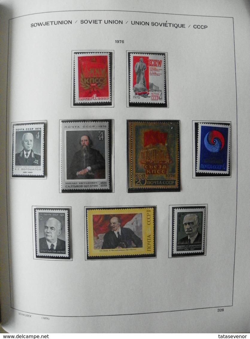 Russia USSR nice  collection 1961-1991 in special SCHAUBEK books. SUPPER PRICE!!! ROST