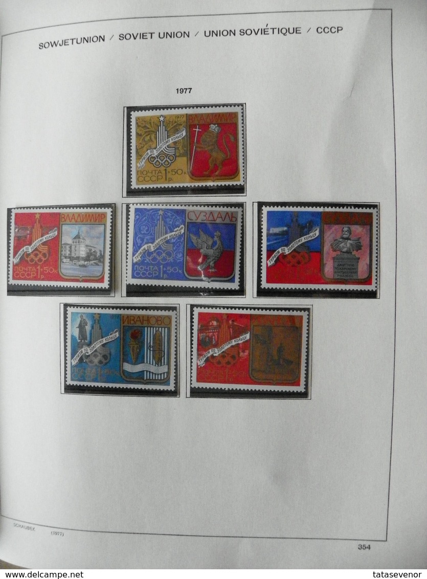 Russia USSR nice  collection 1961-1991 in special SCHAUBEK books. SUPPER PRICE!!! ROST