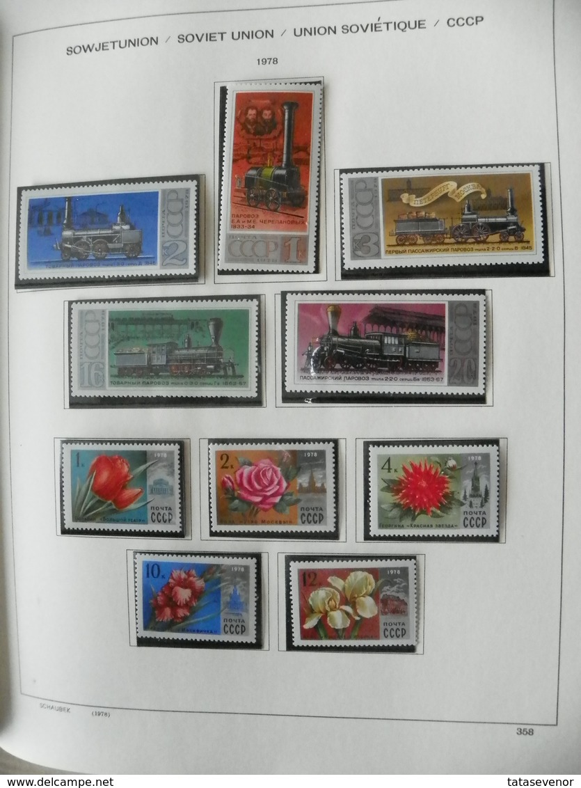 Russia USSR nice  collection 1961-1991 in special SCHAUBEK books. SUPPER PRICE!!! ROST