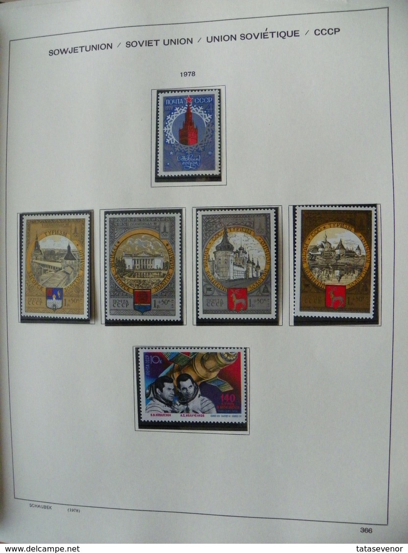 Russia USSR nice  collection 1961-1991 in special SCHAUBEK books. SUPPER PRICE!!! ROST